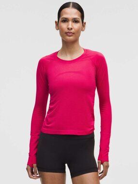 lululemon Swiftly Tech Long-Sleeve Shirt 2.0 Waist Length Pink Dragonfruit 2025